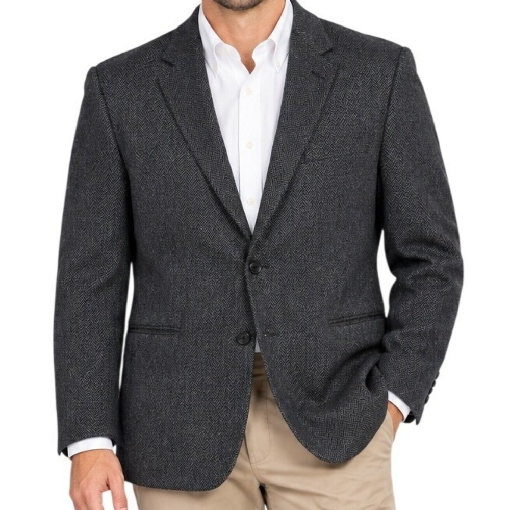 J.Crew Charcoal Gray Wool Cashmere Blend 3-Button Blazer Men's 44R